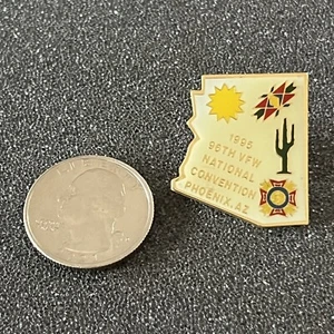 1995 VFW Veterans Foreign Wars Phoenix Arizona Convention Pin Pinback #43566 - Picture 1 of 2