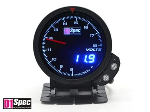 Genuino D1 Spec Distinct Racing Gauge III 60 mm esfera negra de 60 mm - Imagen 1 de 4