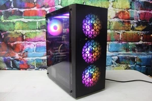 Custom LED Gaming Desktop PC Intel Core i7 3.40 Quad 32 GB SSD Nvidia RTX 5060 - Bild 1 von 7