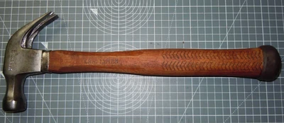 Rare Vintage Craftsman Wood Handle Claw Hammer 38041 -16 OZ-M, Recently cleaned - Image 1 of 4