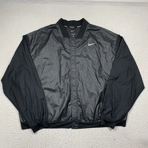 Nike Swoosh Run Women's 1X Running Jacket Black Long Sleeve Plus Size Snap - Picture 1 of 14