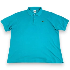 Lacoste Polo Shirt Size 7 US XL Teal 100% Cotton - Picture 1 of 9