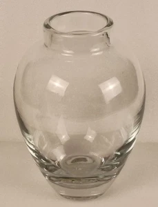 Vaso cristallo soffiato a mano vaso zenzero styling pesante trasparente minimalista - Foto 1 di 6