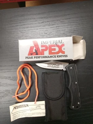 CUCHILLO APEX Schrade IMPERIAL de colección con mango Zetyl. Modelo # AP5 Foto 1 de 4