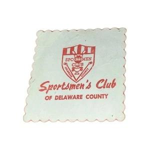 Ed Van Impe Autograph Signed RARE Sportsman Club Delaware County Coaster 1970's - Picture 1 of 3