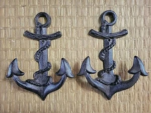 Gusseisen Anker Wand Kleiderhaken Seil Seefahrer Boot Schiff US Navy Maritim Strand - Bild 1 von 15