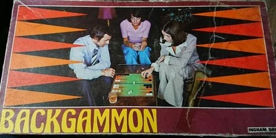 Vintage Ingham Day Backgammon Board Game 1970's - Image 1 of 4