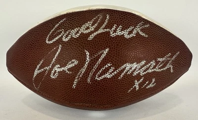 JOE NAMATH NEW YORK JETS SIGNED FULL SIZE CBS SPORTS BALL W/ INSCRIPTION - JSA - Image 1 of 4