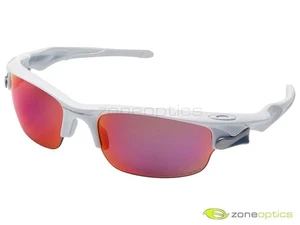 Oakley Fast Jacket Polarized Sunglasses OO9097-3072 White/OO Red Iridium - Picture 1 of 3
