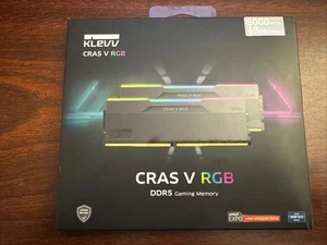 KLEVV CRAS V RGB DDR5 8000MT/s 48GB 2x24GB Expo/XMP Gaming Desktop Ram 38-48-48 - Picture 1 of 11