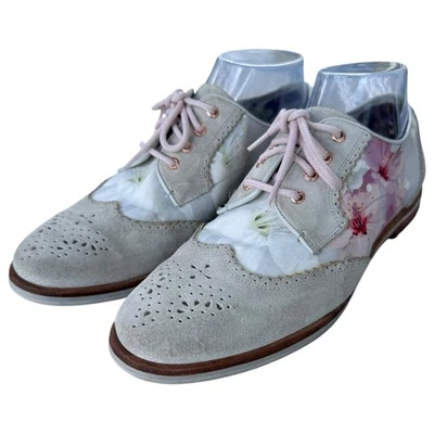 Ted Baker London Alelea Floral Oxfords Mocasines Zapatos Gamuza Mujer Eur 39 EE. UU. 8,5 Foto 1 de 4