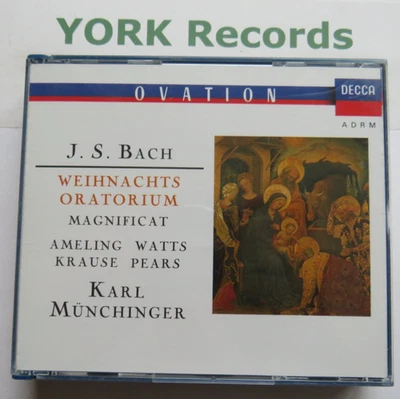 J.S. BACH - Weihnachts-Oratorium / Magnificat MUNCHINGER - Ex Con 3 CD Set Decca - Image 1 of 3