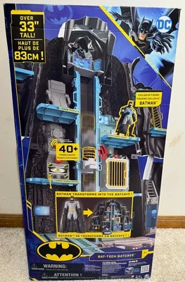 DC Comics Batman Bat-Tech Batcave Giant Transforming 33" Playset ~ NEW In Box! - Image 1 of 4