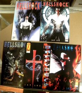 Image 1994 Jae Lee 5 issues all 4 HELLSHOCK 1 2 3 4 4 Variant NM qq - Imagen 1 de 9