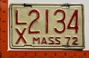 Massachusetts 1972 Motorcycle License plate - Bild 1 von 1