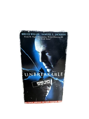 Unbreakable SCREENER (VHS 2001) Video VCR video Tape Movie Film Cassette vintage - Image 1 of 4