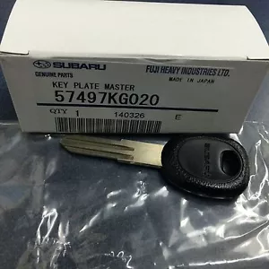 Genuine OEM Subaru Steel Master Key Blank Impreza Outback Legacy RS GT SVX ¡NUEVO! - Imagen 1 de 1