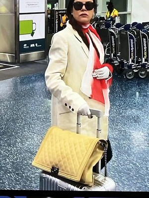 Bolso de Viaje Chanel XL Acolchado con Solapa Niño Cuero Negro TOTE Foto 1 de 4