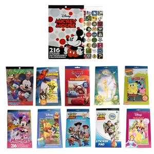 4 Sheets Stickers 200+ Stickers Pad For Kids Party Favors Art Gift Prize Rewards - Picture 1 of 76