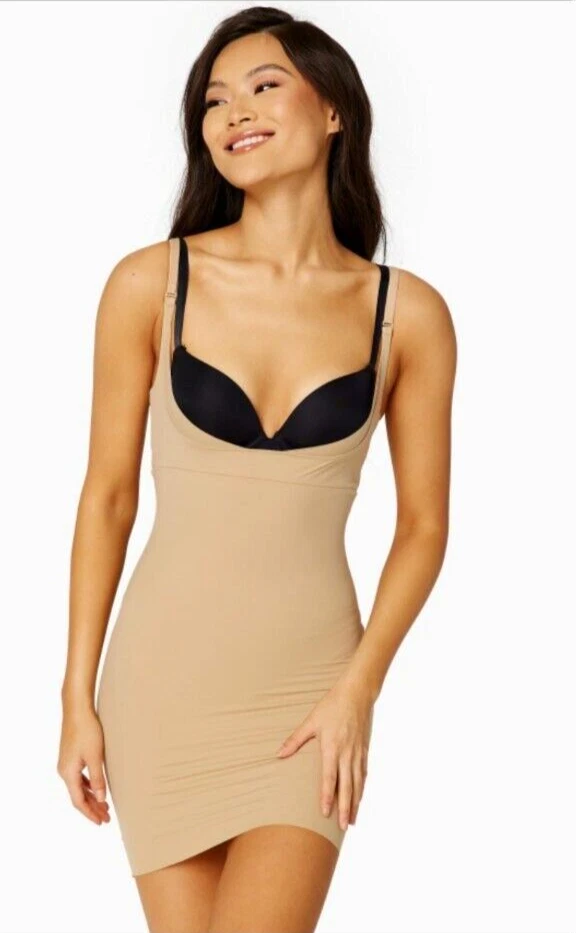 Maidenform Take Inches off Wear Your Own Bra Slip 2541 Beige 2xl