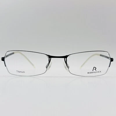 Rodenstock Eyeglasses Women square black half-rim Titanium Mod. R 4626 B NEW - Image 1 of 4