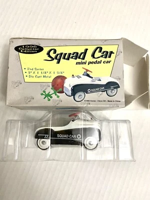 SQUAD CAR POLICE DEPARTMENT 2nd IN SERIES MINI PEDAL CAR BOX XONEX 1996 - Image 1 of 4