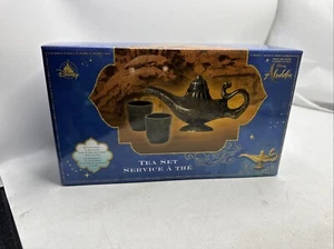 Disney Parks Aladdin Jasmin Genie Lamp Tea Set Service for 2 Tea Pot Teacups Lb - Picture 1 of 7