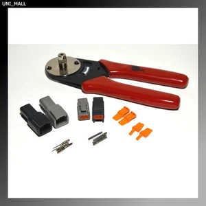 Deutsch DTM Dual Color 2-Pin Connector 20-22AWG Solid Contacts & Crimper kit USA - Picture 1 of 7