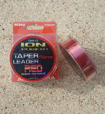 Filo Conico Awashima Ion Power Red Shock Leader 15mtx5 del ø 0.18-0.45 - Immagine 1 di 2
