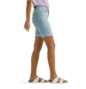 Lee Women's Mid Rise Cuffed Bermuda Shorts Find The Light Size 16M - Picture 1 of 5
