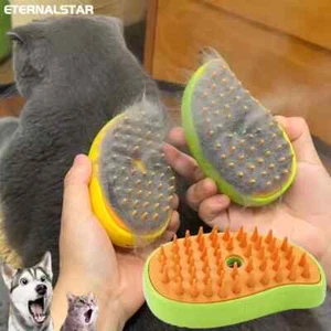 Cat Dog Steamy Brush Steam Brush Electric Sprayer for Massage Pet Grooming Tool - Picture 1 of 4