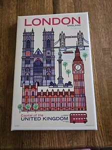 London Travel Poster Wrapped Canvas 8" X 10" New in Original Packaging. Wall Art - Picture 1 of 2