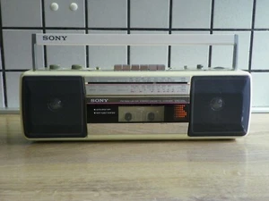 Boombox Ghettoblaster SONY CFS-210 Kassettenrekorder France 80s - For collectors - Bild 1 von 11