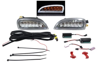 LED Front Bumper DRL Fog Lamps Turn Signal Lights~For~Porsche Cayenne~2006-2010 - Image 1 of 4