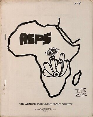 The African Succulent Plant Society November-December 1972  V.7-N.5 • 15€