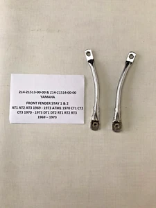 NOS Yamaha Stay 1 & 2 Vorne FENDER At CT Dt 1969 1973 214-21513-00 & & 214-21514 - Bild 1 von 9