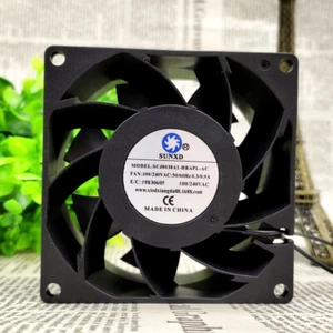 1 Stück SUNXD SCJ8038A2-HBAPL-AC 100 240V 0,3 0,9A 8038 Kugelkühlerlüfter - Bild 1 von 2