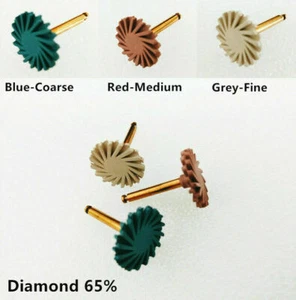Dental Spiral Finishing Polierscheibe Komposit Kosmetik Diamant 65% 6 Stück/Kit - Bild 1 von 3