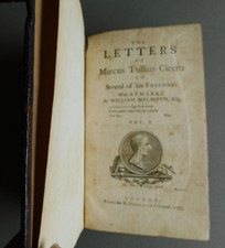 Letter of Marcus Tullius Cicero to Several of His Friends Vol II- 1753 Hardcover