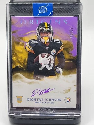 2019 Panini Origins - Rookie Autographs Purple #RA-DJ Diontae Johnson /17 RC - Image 1 of 4
