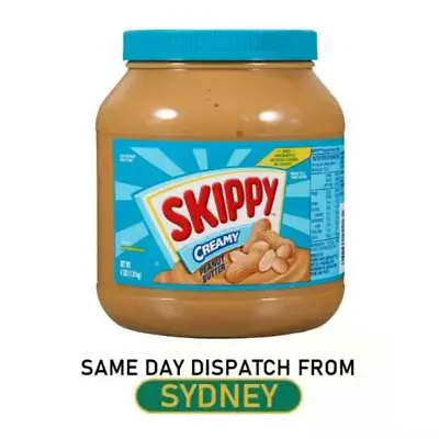 SKIPPY Creamy Peanut Butter 1.81Kg 64Oz • 23.85$