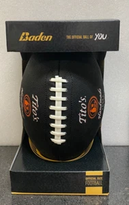 Tito's Vodka Negro Fútbol Talla Oficial Goma Baden Deportes Nuevo en Caja - Imagen 1 de 4