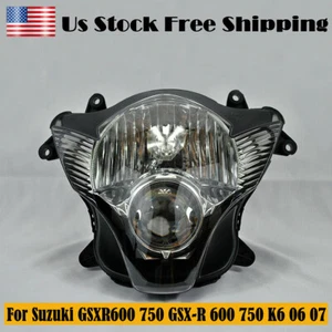 US Headlight Headlamp Clear For Suzuki GSXR600 750 GSX-R 600 750 K6 2006 2007 - Picture 1 of 6