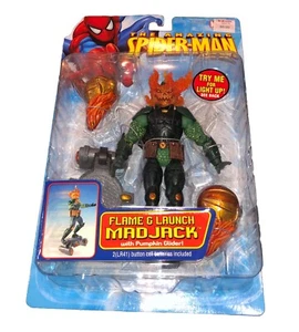 Figura de acción Marvel The Amazing Spider-Man Flame & Launch Mad Jack Toy Biz 2006 - Imagen 1 de 7