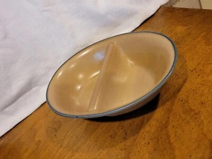 Pfaltzgraff Folk Art 10” Oval Divided Vegetable Bowl Excellent New Condition! - Picture 1 of 4