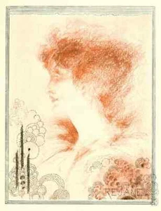 A4 Print Beardsley Aubrey 1872 1898 Studio 1898 Rejane - Picture 1 of 1