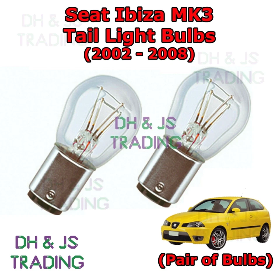 Par de bombillas traseras traseras para SEAT Ibiza MK3 (02-08) Foto 1 de 1
