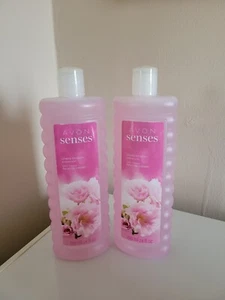  2  Avon Senses Cherry Blossom  Bubble Bath 24 oz.  - Picture 1 of 1