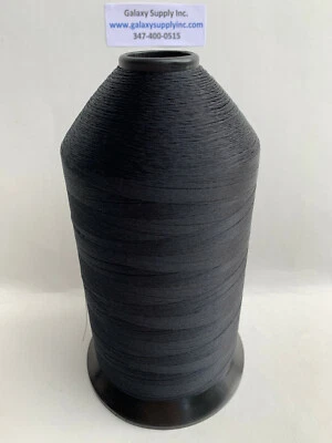 TEX-70 Bonded Nylon # 69 Upholstery Thread , 16 oz- BLACK ,For 2 Spools.UPC30002 - Image 1 of 4
