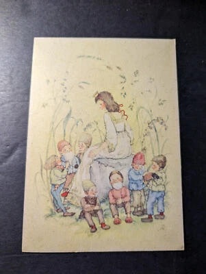 1953 Германия DDR открытка Обложка Halle Saale в Ольденбург Белоснежка 7 гномов - Изображение 1 из 2